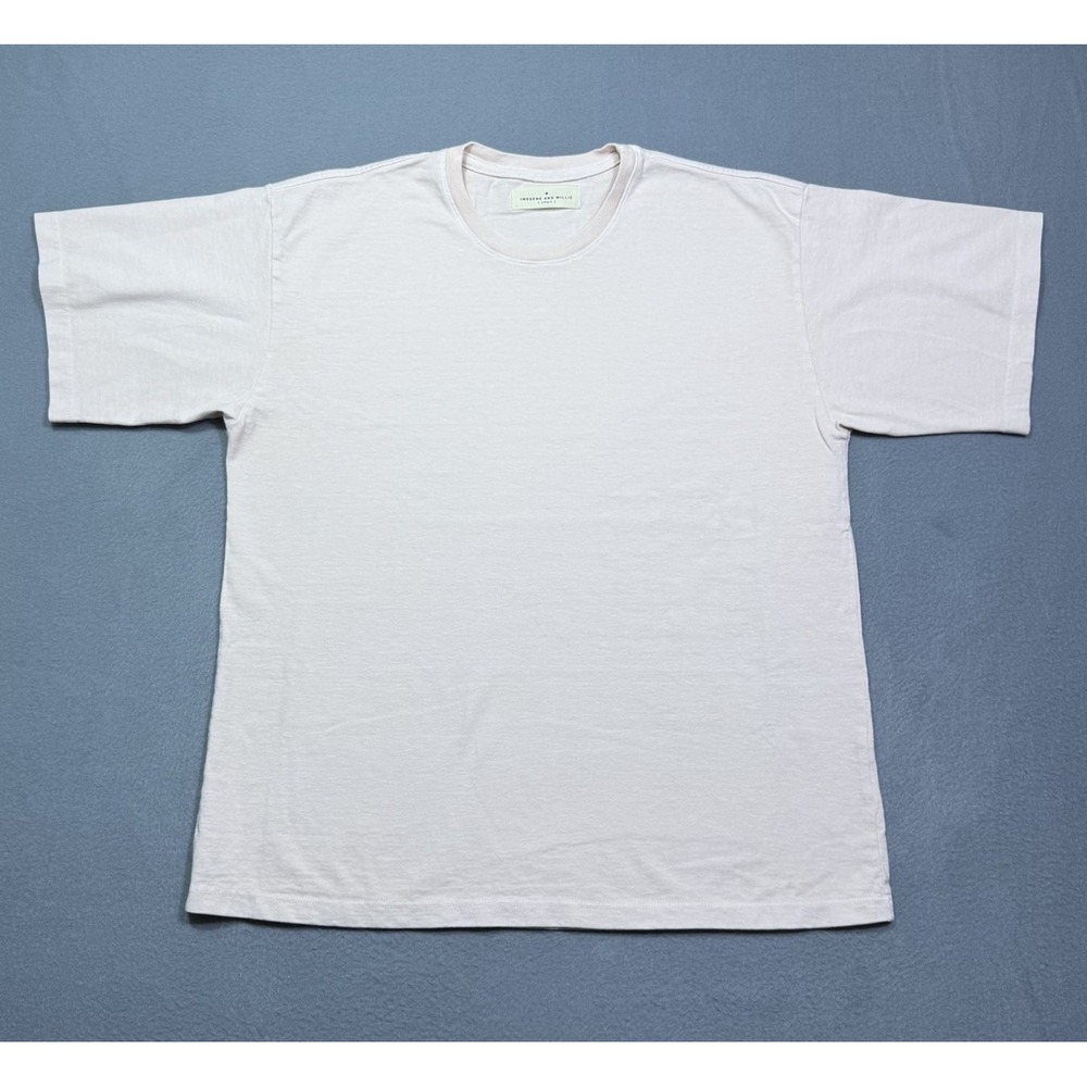 Imogene + Willie T Shirt Mens S Pink 100% Cotton Made in USA Crewneck Normcore